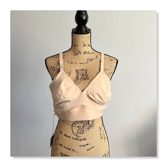 Harper Wilde Bliss Triangle Bralette Ultra-Soft in Beige Sz 3XL NWT - Picture 2 of 11